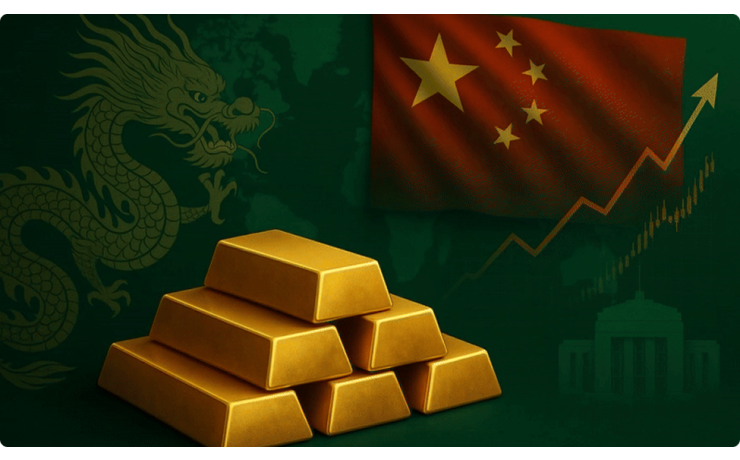 Kinas sentralbank fortsetter oppsamling av gull: 9. måned på rad med økning!