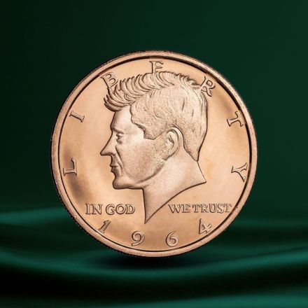 1 oz Kobber Round – John F. Kennedy