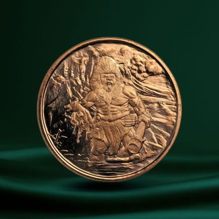1 oz Kobber Round &ndash; Nordic Creatures: Frost Giant