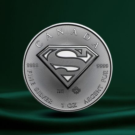 2016 Canada 1 oz S&oslash;lv $5 Superman BU