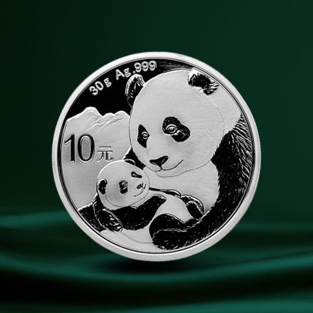 2019 Kina Panda 30 g S&oslash;lvmynt BU (kapsel)