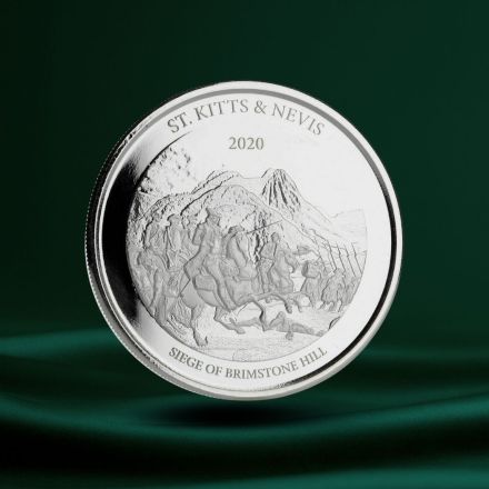 2020 EC8 St. Kitts & Nevis &ldquo;Siege of Brimstone Hill&rdquo; 1 oz S&oslash;lvmynt