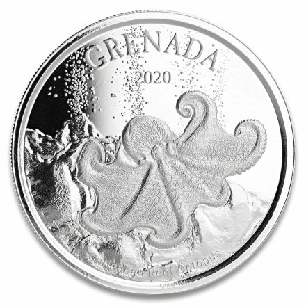 2020 EC8 Grenada Octopus – 1 oz Sølvmynt