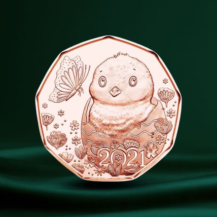 2021 Østerrike Kobber €5 Easter Chick