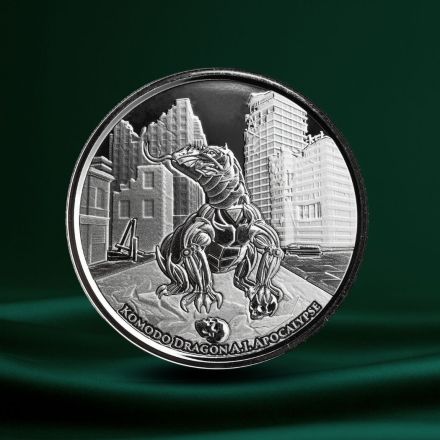 2022 Tokelau Komodo Dragon A.I. Apocalypse 1 oz Sølvmynt BU