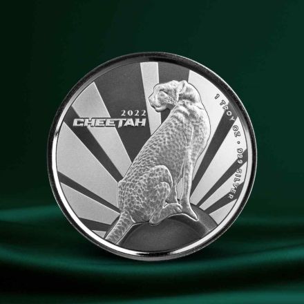 2022 Cameroon Cheetah – 1 oz Sølvmynt