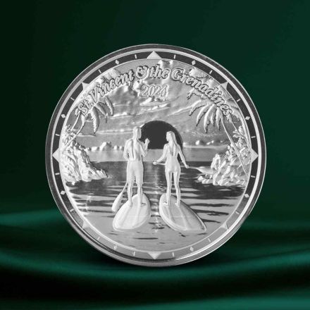 2024 EC8 St. Vincent & the Gr. – Paddleboard 1 oz Sølvmynt