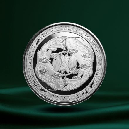 2023 Fiji Koi Fish 1 oz S&oslash;lvmynt Prooflike