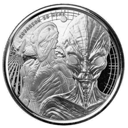 2024 Samoa Alien – 1 oz Sølvmynt (.999 Fine Silver)