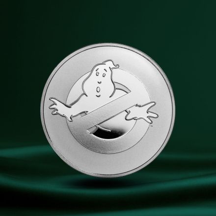 2024 Niue 1 oz S&oslash;lv $2 Ghostbusters No Ghost Logo BU