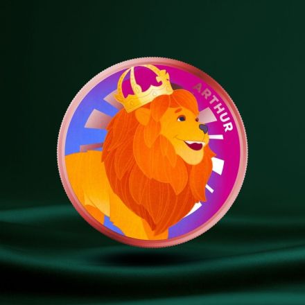 2024 Scottsdale Crew – Arthur the Lion 1 oz Farget Kobber Round