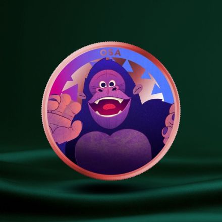 2024 Scottsdale Crew – Osa the Gorilla 1 oz Farget Kobber Round