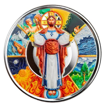2024 The Jesus Collection: The Creator – 1 oz Sølvmynt - Farge