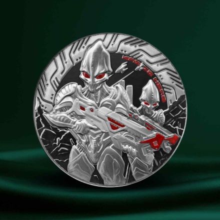 2024 Samoa Alien – 1 oz Black Rhodium Sølvmynt
