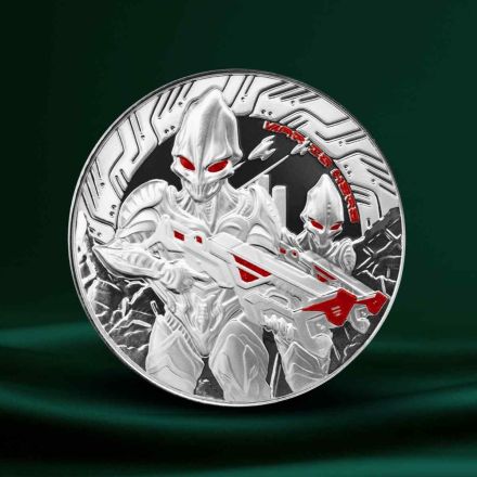 2024 Samoa Alien – 1 oz Sølvmynt med Farget Motiv
