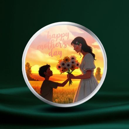 Mother’s Day | Hand Picked Flowers 1 oz Farget Sølv Round