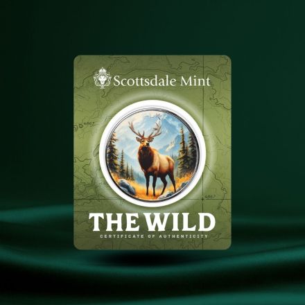 The Wild | Elk 1 oz Farget Sølv Round