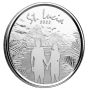 2022 EC8 St. Lucia – Couple 1 oz Sølvmynt m/kapsel
