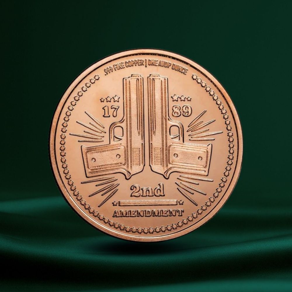 1 oz Kobber Round – Second Amendment “Come and Take It”