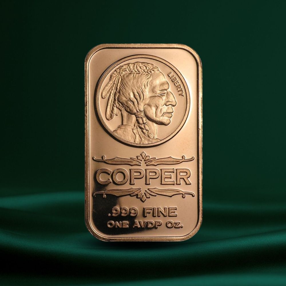 1 oz Kobberbar – Indian Head