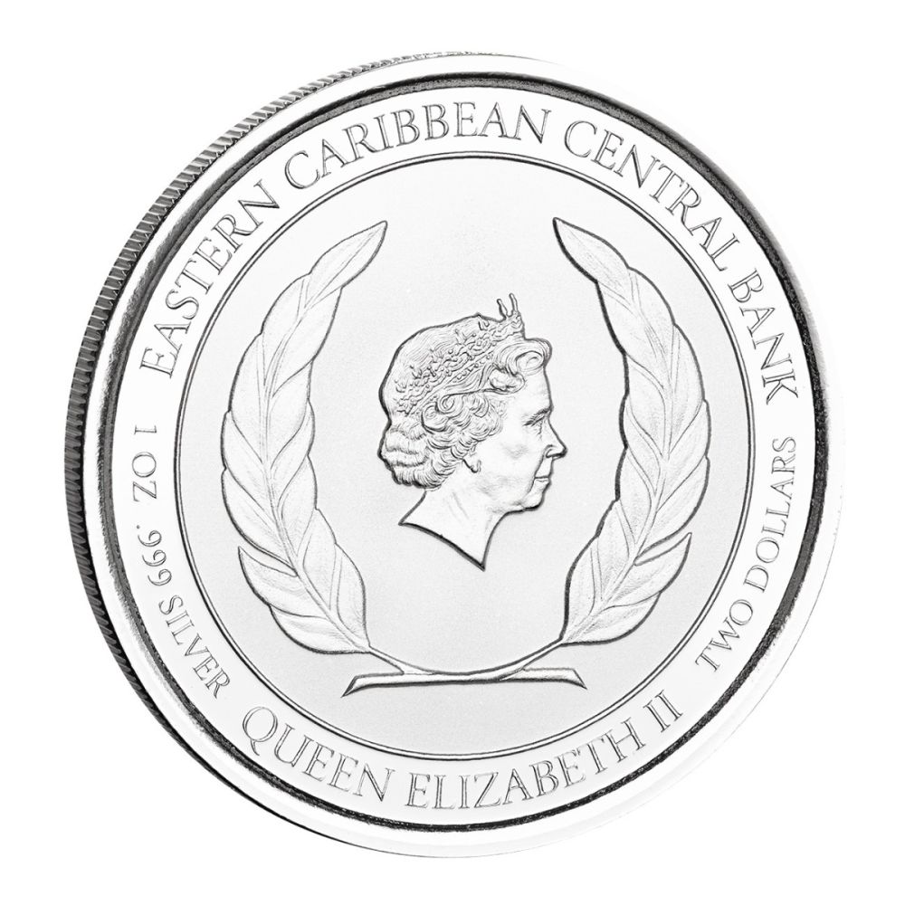 2022 EC8 St. Lucia – Couple 1 oz Sølvmynt m/kapsel