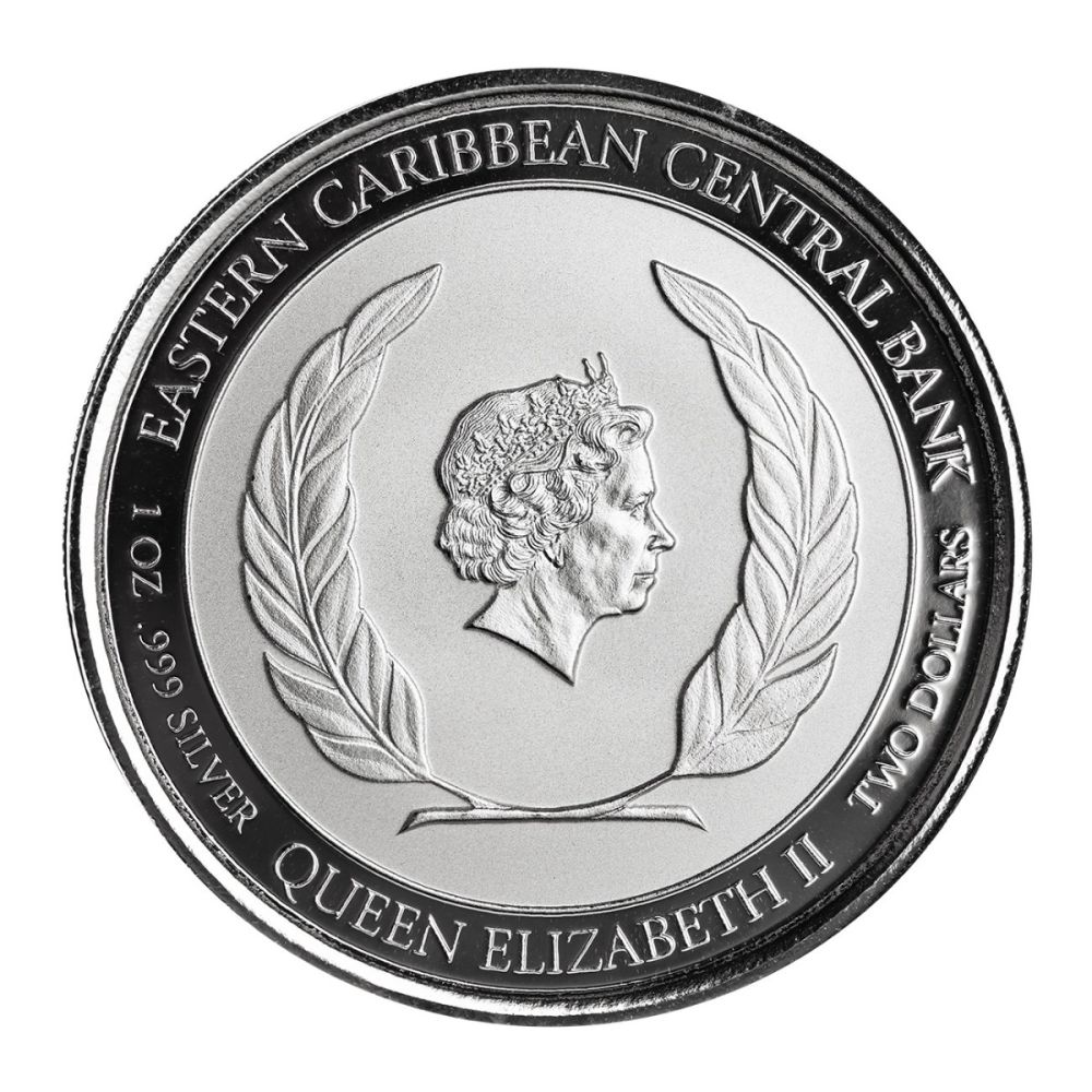 2022 EC8 St. Lucia – Couple 1 oz Sølvmynt m/kapsel