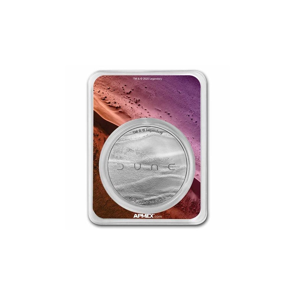 DUNE® Sand Worm 1 oz Silver (Colorized w/TEP)