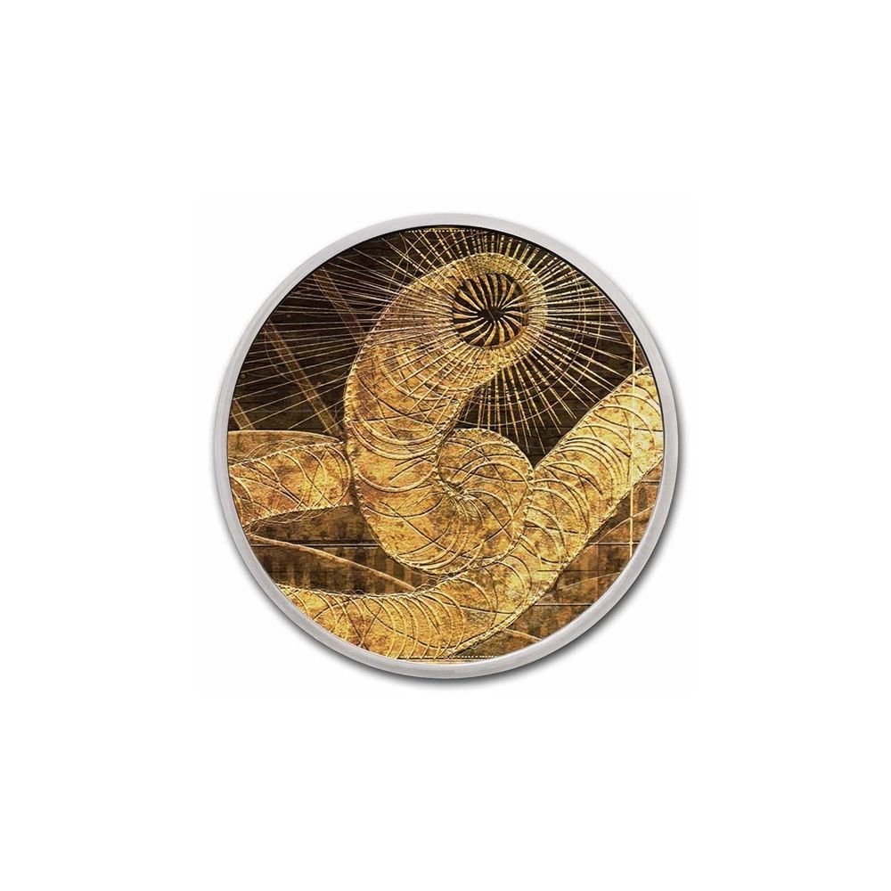DUNE® Sand Worm 1 oz Silver (Colorized w/TEP)